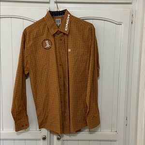 Cinch Tan Geometric Pattern Shirt
Brand new, never worn.